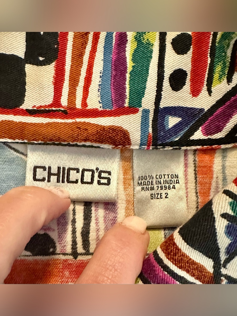 🌟 Chico's Multicolor Layering Jacket - Picture 4 of 8